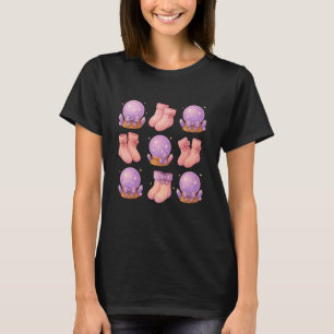 Kokette Schleife Kristallkugel Gestrickte Socke Ha T-Shirt