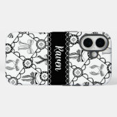 Kokette schwarze Schleife Case-Mate iPhone Hülle (Rückseite (Horizontal))
