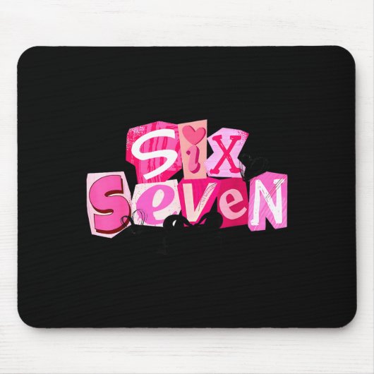 Kokette Sechs Sieben Valentinstag Lustiger Spruch Mousepad (Vorne)