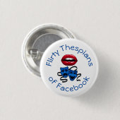 Kokette Thespianer Button (Vorne & Hinten)