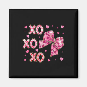 Kokette Valentine Xoxo Lustige Valentinsbögen Herz Magnet