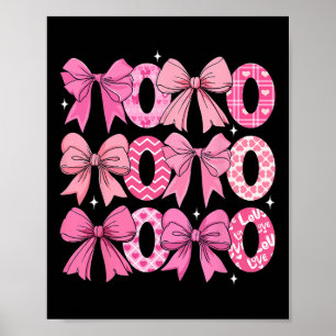Kokette Valentinstag Xoxo Lustiger Valentinstag Bo Poster