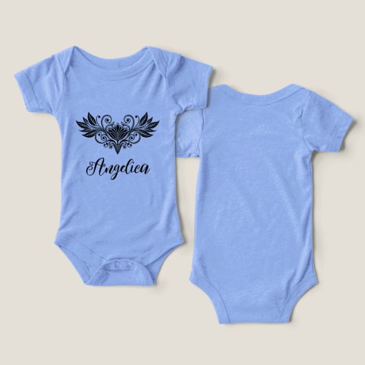 Kokette Weibchen, bloral (Design Vorderseite & Rückseite)