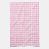 Kokette Weiche Rosa Gingham Geschirrtuch (Vertikal)
