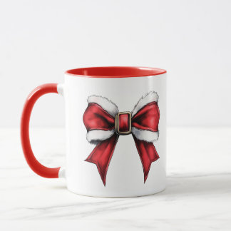 Kokette Weihnachts-Schleifen-Tasse Tasse