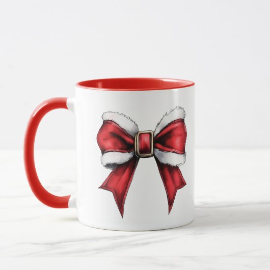 Kokette Weihnachts-Schleifen-Tasse Tasse (Links)