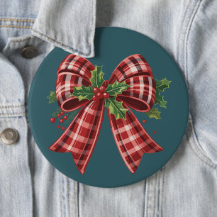 Kokette Weihnachtsbogen-Truppe Geschenk Süßer Wint Button