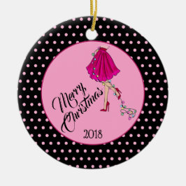 Kokette Weihnachtsfeier Keramik Ornament