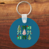 Kokette Weihnachtskuchen Tabellenkalkulationen Buc Schlüsselanhänger (Vorderseite)