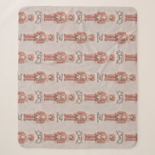 Kokette Weihnachtsnussknacker-Latch-Haken-Garn Sherpadecke