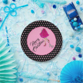 Kokette Weihnachtsscheibe Pappteller (Party)