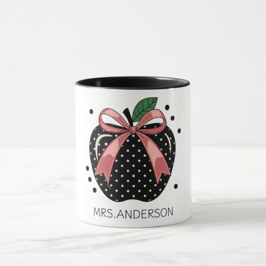 Koketten Apfel-Lehrergeschenk Tasse (Zentrum)