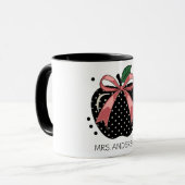 Koketten Apfel-Lehrergeschenk Tasse (Vorderseite Links)