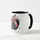 Koketten Apfel-Lehrergeschenk Tasse (VorderseiteRechts)