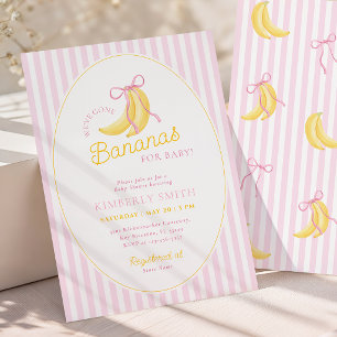 Koketten-Bananen-Baby-Party Einladung