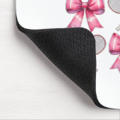Koketten Bogen Badminton Shuttle Schläger Rosa Ban Mousepad (Ecke)