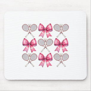 Koketten Bogen Badminton Shuttle Schläger Rosa Ban Mousepad