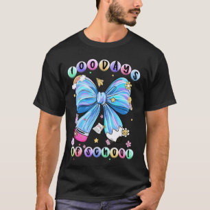 Koketten-Bogen-Bleistift 100 Tage Schule Schüler T T-Shirt