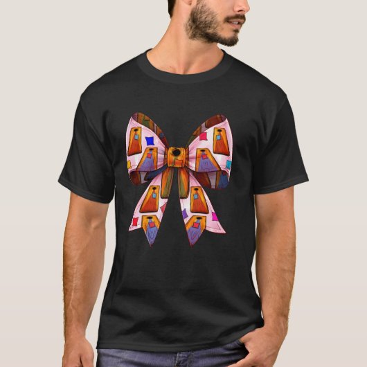 Koketten-Bogen-Cornhole-Board-Bohnenbeutel-Muttert T-Shirt (Vorderseite)