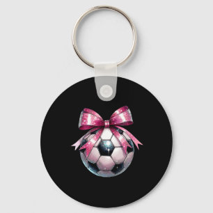 Koketten-Bogen-Fußball-Disco-Byll-Muttertag-Rosa R Schlüsselanhänger