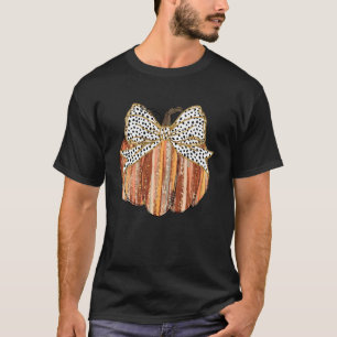 Koketten-Bogen-Kürbis-Saison Herbstlaub Thanksgivi T-Shirt