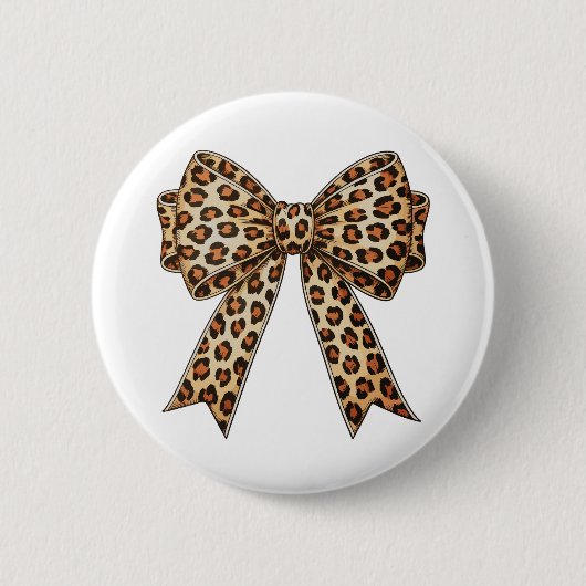 Koketten-Bogen-Leoparden-Gepard-Sublimation Button (Vorderseite)