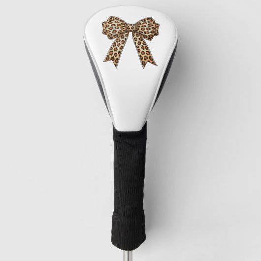 Koketten-Bogen-Leoparden-Gepard-Sublimation Golf Headcover (Vorderseite)