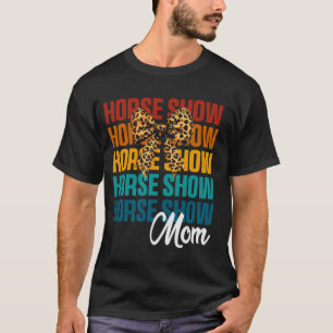 Koketten-Bogen-Pferdeshow-Mutter Süße Reitmutter T-Shirt