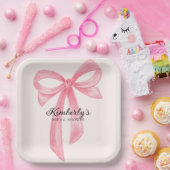 Koketten-Bogen Rosa Brautparty Pappteller (Party)