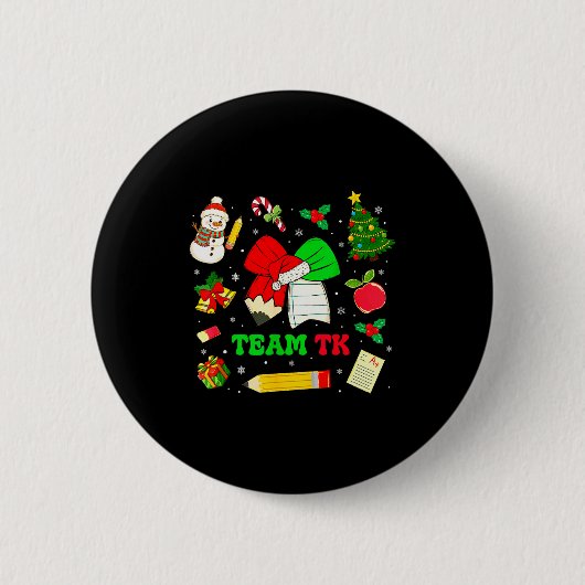 Koketten-Bogen-Team-Tk-Weihnachts-Übergangs-Kinder Button (Vorderseite)