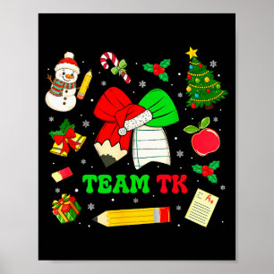 Koketten-Bogen-Team-Tk-Weihnachts-Übergangs-Kinder Poster