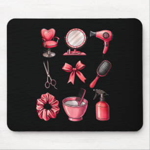 Koketten-Bogen-Valentinstag-Friseur-Friseuse-Co Mousepad