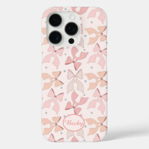 Koketten Pastellrosa Schleifen iPhone 16 Pro Hülle