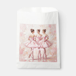 Koketten-Rosa-Ballerina-Geburtstag  Geschenktütchen