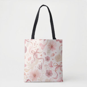 Koketten-Rosa-Blumen-Schleifen-Tasche Tasche