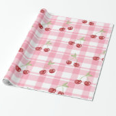 Koketten roten Süßkirschmuster Geschenkpapier (Ungerollt)