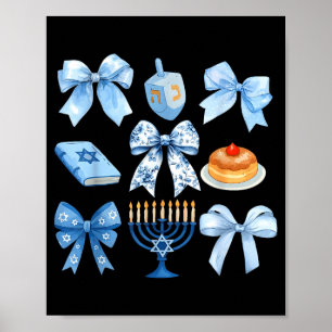 Koketten-Schleife-Hanukkah-Chanukah-Pyjama-Latke-j Poster