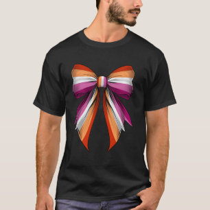 Koketten-Schleife Lesben-Stolz-Flagge LGBTQ T-Shirt