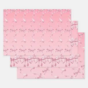 Koketten Schleifen Geschenkpapier Set