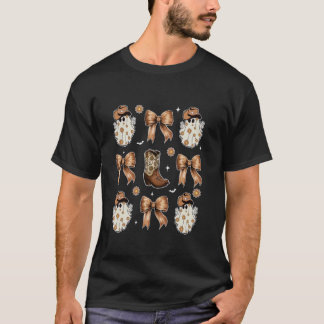 Koketten-Schleifen-Halloween-Geist-Western-Cowboy- T-Shirt