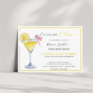 Koketten Zitronencocktail Ein Tini bisschen älter Einladung