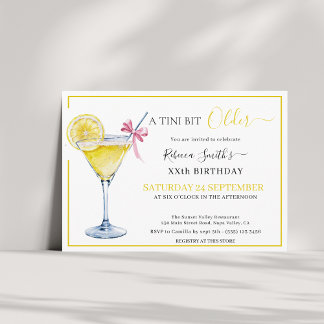 Koketten Zitronencocktail Ein Tini bisschen älter  Einladung