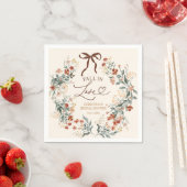Kokettenbogen Herbst-Wildblumen-Braut-Shower Serviette (Beispiel)