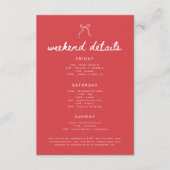 Kokettenbogen-Skript Junggesellinnen-Wochenende-De Begleitkarte (Vorderseite)