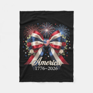 Kokettenbogen USA Herz 1776 2026 4. Juli 250. Fleecedecke