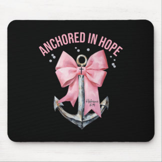 Kokettenbogen verankert in Hoffnung Christlicher G Mousepad
