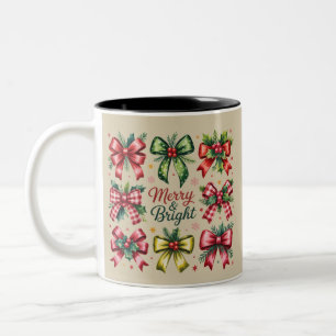 Kokettenbogen Weihnachten Santa Vintage Xmas Zweifarbige Tasse