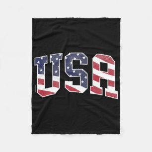 Koketter Bogen 4. Juli USA Amerikanisch Patriotisc Fleecedecke