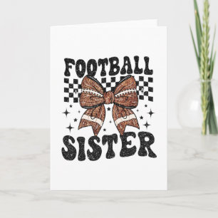 Koketter Bogen American Football Schwester Spielta Karte