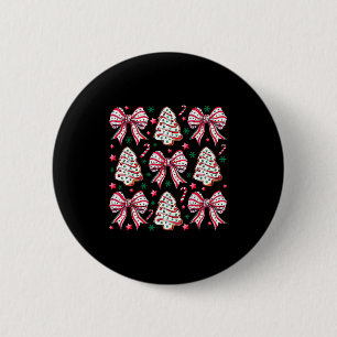 Koketter Bogen Baum Kuchen Zuckerstange Frohe Weih Button